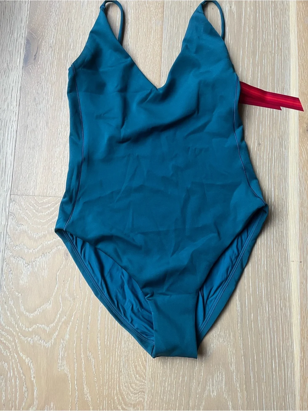 Left On Friday Teal V-Neck One-Piece Swimsuit (Sunday suit)